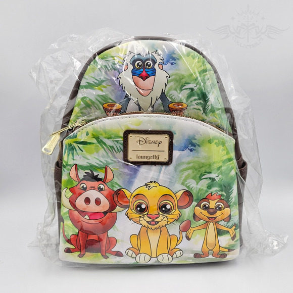 Loungefly Disney The Lion King Simba & Friends Chibi Mini Backpack & Wallet set main image 6